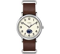 Timex Tribute Cinturino da uomo in pelle al quarzo da 40 mm, Penn State Nittany Lions