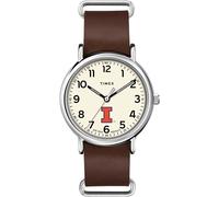 Timex Tribute Cinturino in pelle al quarzo da uomo Collegiate Weekender 40mm