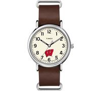Timex Tribute Cinturino in pelle al quarzo da uomo Collegiate Weekender 40mm