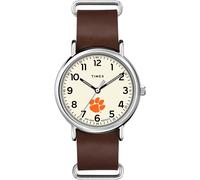 Timex Tribute Cinturino in pelle al quarzo da uomo Collegiate Weekender 40mm