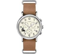 Timex Tribute - Cinturino in pelle al quarzo da uomo con cronografo da 40 mm, Arizona State Sun Devils, Cinturino