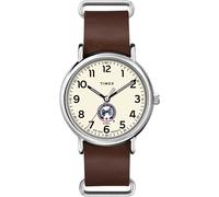 Timex Tribute Cinturino in pelle al quarzo da uomo NHL Weekender 40mm