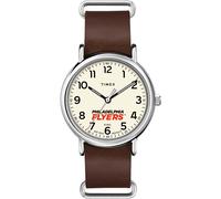 Timex Tribute Cinturino in pelle al quarzo da uomo NHL Weekender 40mm