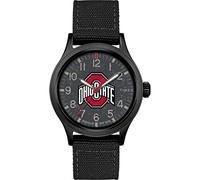 Timex Tribute - Cinturino in tessuto al quarzo da uomo collegiate scout, 40 mm, Ohio State Buckeyes, classico