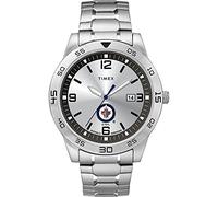Timex Tribute Citation 42mm Orologio al quarzo da uomo con cinturino in acciaio inossidabile, Winnipeg Jets, Orologio al quarzo