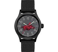 Timex Tribute Collegiate Scout 40mm cinturino in tessuto al quarzo da uomo, Arkansas Razorbacks