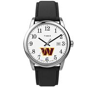 Timex Tribute NFL Easy Reader 38mm Orologio da uomo - Washington Commanders con cinturino in pelle nera