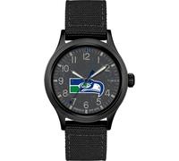 Timex Tribute NFL Scout 40mm Cinturino in tessuto al quarzo da uomo, Seattle - Ammortizzatori, moderno