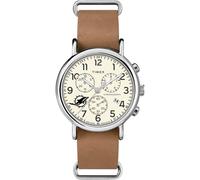 Timex Tribute NFL Weekender Chrono 40 mm cinturino in pelle al quarzo, Miami Dolphins,