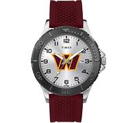 Timex Tribute Orologio da uomo NFL Gamer 42mm - Washington Commanders con cinturino in silicone cremisi, Comandanti di Washington, moderno