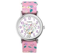 Timex TW2V77800 Weekender x Peanuts in Bloom, Orologio da donna da 38 mm, cinturino in tessuto rosa