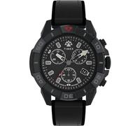Timex Orologio da uomo Expedition North da 43 mm, cinturino nero ecologico in due pezzi, a sgancio rapido, quadrante grigio, cassa nera TW2W34700