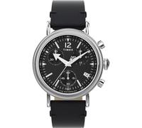 Timex Orologio da uomo UFC Street da 44 mm, cinturino in silicone nero, quadrante nero, cassa nera TW2V57300