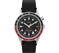 TIMEX Orologio analogico 'Waterbury Traditional' rosso / nero / argento, Taglia One Size