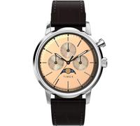 Timex Marlin Moon Phase 40mm Orologio con cinturino in pelle TW2W51100