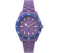 Timex TW2Y04800 Trend, Orologio da donna da 37 mm, con cinturino a bracciale in materiale #tide ocean® viola, quadrante e cassa