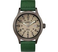 Timex TW4B06800 Expedition Scout Indiglo Orologio analogico da uomo con cinturino in pelle a 3 lancette