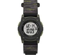 Timex TW7C77500, orologio digitale da ragazzo con cinturino mimetico nero e verde, cinturino ad avvolgimento rapido