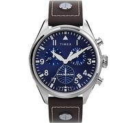 Timex Orologio Cronografo al Quarzo da Uomo Pan Am TWG030000 42 mm Cinturino Pelle