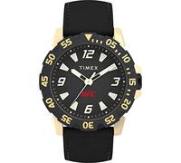 Timex UFC Men's Champ 42mm Watch - Black Strap Black Dial Gold-Tone Case