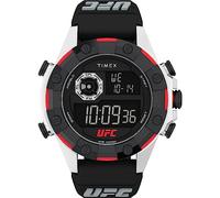 Timex UFC Men's Kick 49mm Watch - Black Strap Digital Dial Silver-Tone Case