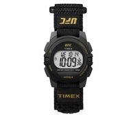 Timex UFC - Orologio unisex rivalità da 33 mm, con quadrante nero in velcro, nero