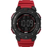 Timex UFC Rumble 50mm Orologio da uomo - Cinturino rosso quadrante digitale cassa nera, Rosso