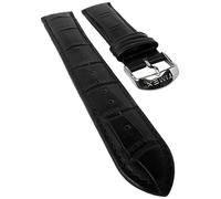 Timex Uomo Sl di plastica di alta qualità orologio da polso bracciale cinturino in pelle nero coccodrillo goffrato 20 mm per t2 N289