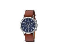 Timex Weekender Orologio da uomo con cinturino in pelle 40mm TW2R63200