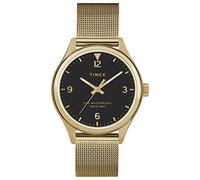 Timex Women's Waterbury Traditional 34mm Analog Quartz Stainless Steel Strap, Gold, 16 Casual Watch (Model: TW2T36400VQ)