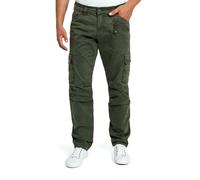 Timezone Bentz Regolare Pantaloni Eleganti da Uomo, Legno d'ulivo, W34 / L34