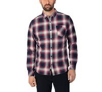 Timezone Effect Weave Check Shirt Camicia, Peperoncino Rosso, L Uomo