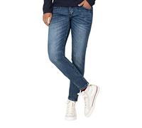 Timezone Enyatz Sottile Jeans, Lavaggio in Acciaio Blu, 28W x 34L Donna