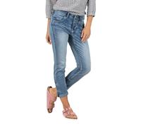 TIMEZONE Jeans da donna 7/8, Slim NALITZ 7/8, vita media, slim fit, blu, W25-W33, taglia: W 29, colore: 3014-3547 Fresh Indigo Wash, 3014-3547 Fresh Indigo Wash, 29 W
