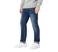 Timezone Jeans Uomo Regular Fit Design Classico con Bottoni e Cinque Tasche, Colore:Blu, Taglia Pantalone:34W / 32L, Lunghezza della Gamba:L32