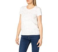 Timezone Maglietta da Donna Burn out Bianco (Pure White) L