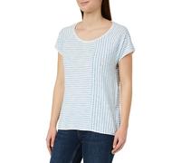 Timezone Maglietta Raglan a Righe T-Shirt, Blu, M Donna