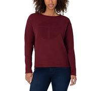 Timezone Maglione Lavorato a Maglia Fantasia, Barolo Rosso Melange, S Donna