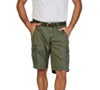 Timezone MaguireTZ, pantaloncini cargo da uomo con cintura, vestibilità normale, pantaloni corti, pantaloncini cargo estivi, 100% cotone, beige, grigio, verde, blu, 30, 31, 32, 33, 34, 36, 38, 40,