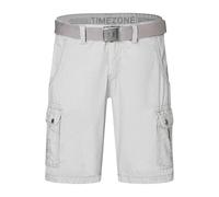 Timezone Pantaloncini cargo da uomo con cintura e tasche laterali, grigio., 31 W
