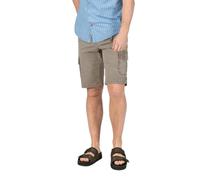 Timezone Pantaloncini cargo da uomo, regular RYKERTZ, a vita media, vestibilità regolare, 1202-2028 beige lavato, 34W