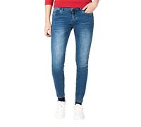 Timezone Pantaloni Aderenti Sanyatz Jeans, Pen Blue Wash, 40 IT (26W/30L) Donna