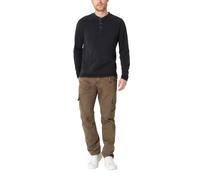 Timezone Pantaloni Uomo Cargo vestibilità Regolare Tasche Cotone Zip Comodo alla Moda, Colore:Bruno, Taglia Pantalone:31W / 34L, Lunghezza della Gamba:L34