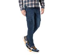 Timezone Pantaloni Uomo Taglio Regular Slim Vita Media Tasche Cargo Stretch