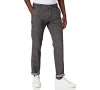 Timezone Regular Luitz Pantaloni Eleganti da Uomo, Grigio Nero a Quadri, 46 IT (32W/32L)
