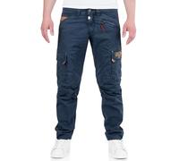 Timezone, RogerTZ - Pantaloni cargo da uomo, casual e moderno, nero, 50 IT (36W/32L)