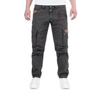 Timezone RogerTZ Roger Pantaloni Cargo da Uomo, Stile Casual, Moderno, Blu-Grigio, 31W / 32L