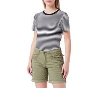 Timezone Short Loose RoslynTZ-Pantaloncini Cargo, Colore: Verde, 27W Reg Donna