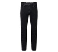 Timezone Slim EduardoTZ Jeans, Black Wash, 52 IT (38W/30L) Uomo