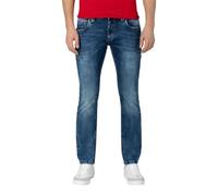 Timezone Slim Eduardotz Jeans, Blu (White Aged Wash 3201), 46/48 IT (33W/36L) Uomo